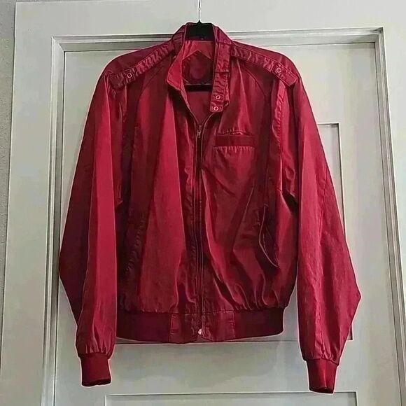 Vintage 80's Members only Bomber style faded red. Size M to L - Picture 1 of 7